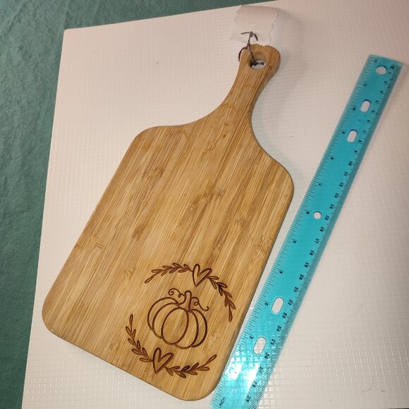 Pumpkin Cutting Board Halloween Decor Practical Kitchen Laser Cut Design - Picture 3 of 6